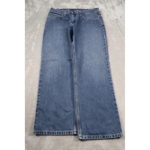Carhartt Jeans Mens 32x30 Blue Medium Wash Relaxed Straight Leg Denim Pants